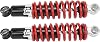 Motorcycle Shock Absorbers, 2Pcs 250mm Hole Center Distance Air Shock Absorbers with Spring, 5 Gears Adjustable Spring Suspension Dampers for Dirt Pit Bike ATV