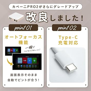 KAB NI PRO2 Kaboyni Pro 2 Authentic Product UENO-mono 2025 New Model Auto Focus Full HD Projector Small Ceiling Home Wall Mobile Projector Wi-Fi Bluetooth Compatible Keystone