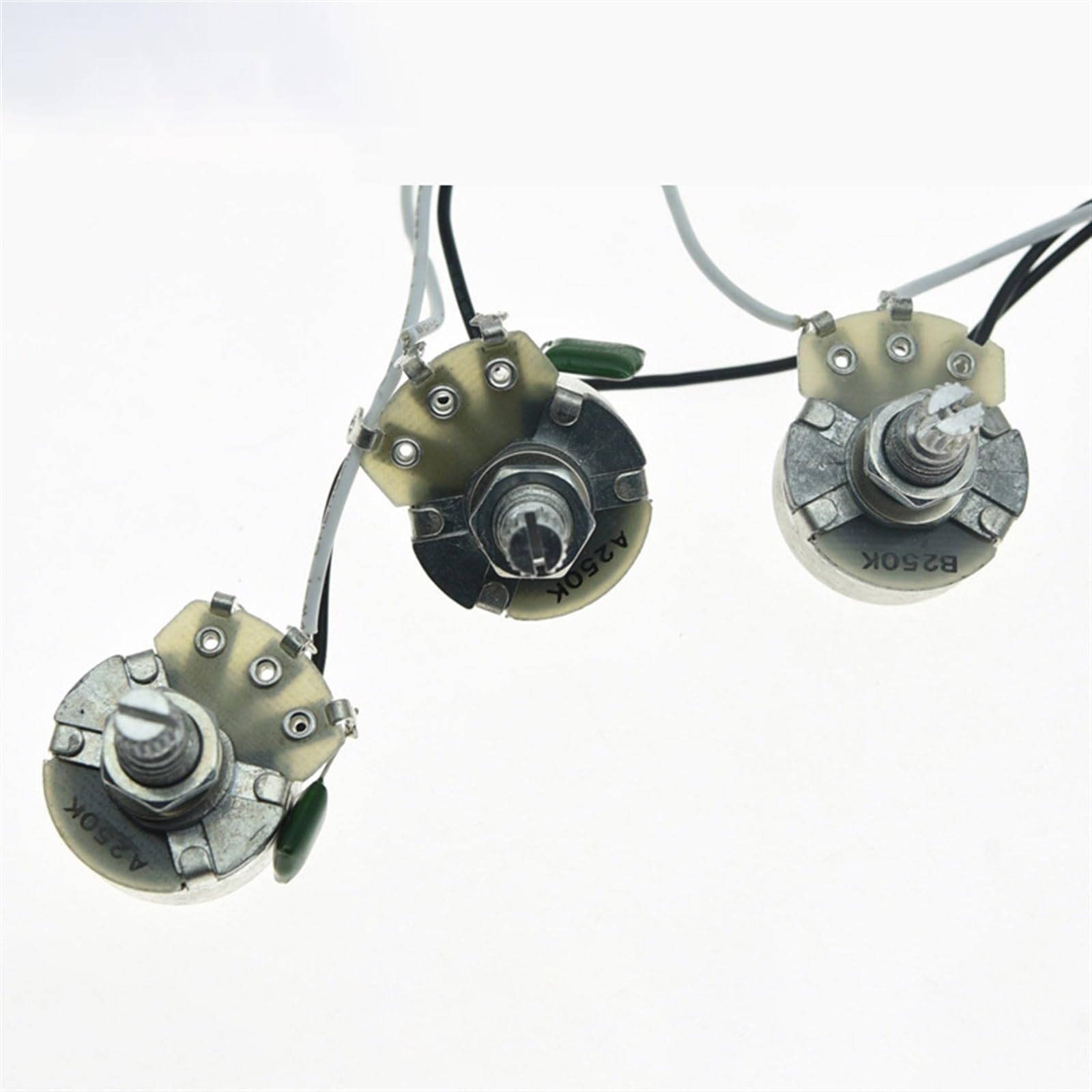 Arnés De Cableado Preensamblado Para Guitarra Eléctrica Arnés De Potenciómetro De 250 K 1V2T (1B2A) Circuito De Guitarra(250K)