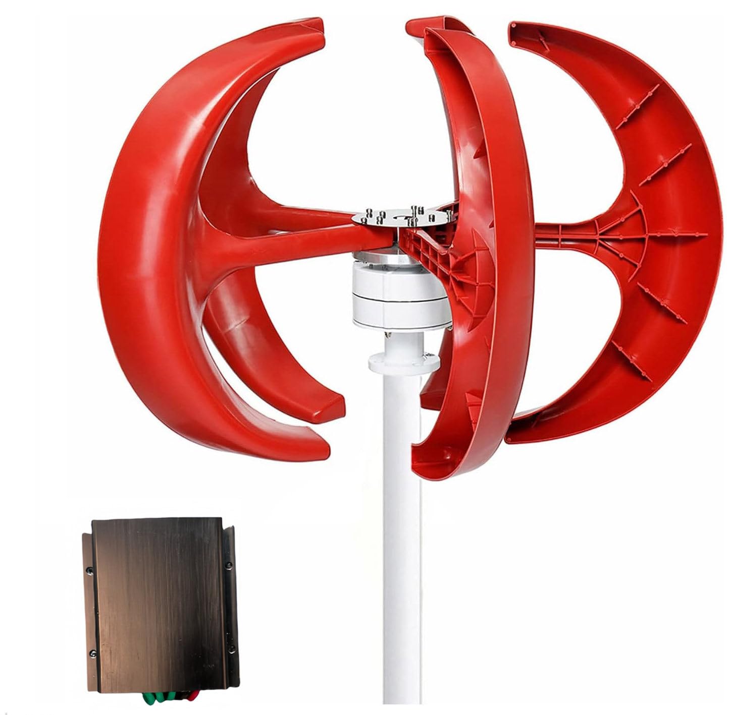 Kit generatore Eolico con regolatore di Carica, generatore di Turbine Verticali, apparecchiatura per energia elettrica, generatore Eolico 12V 24V, Kit generatore Eolico 400W 600W 800W 1000W