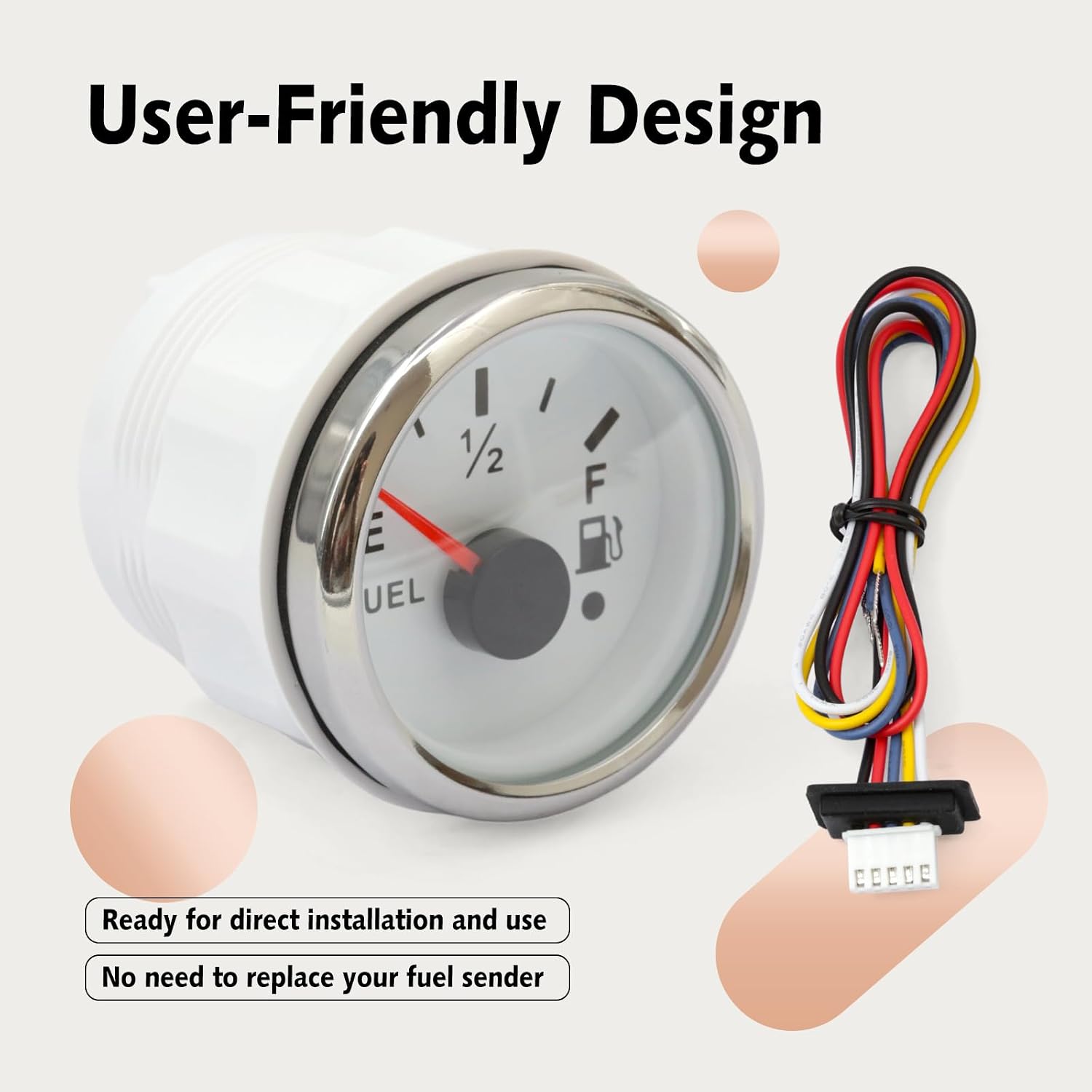 2" Adjustable Fuel Gauge Replacement for Custom Tank Projects
