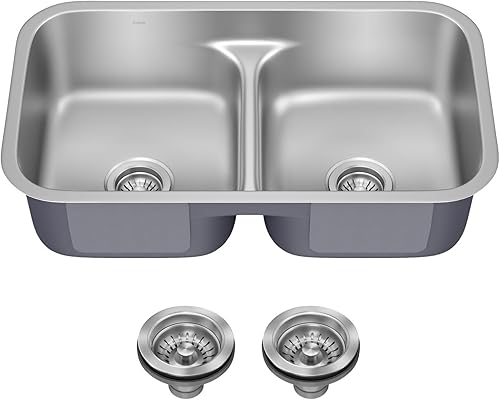 Miniatura 21 de Fregadero de cocina KBU14 de Kraus, de 31 1/2", de pila única, en acero inoxidable de calibre 16 (montaje inferior), KBU14