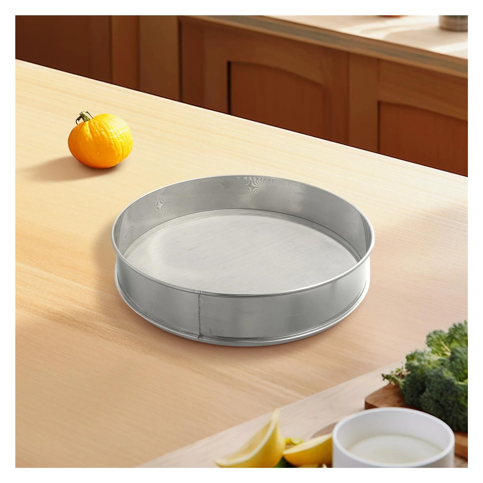 Générique Tamis Rond en Acier Inoxydable de 40 cm