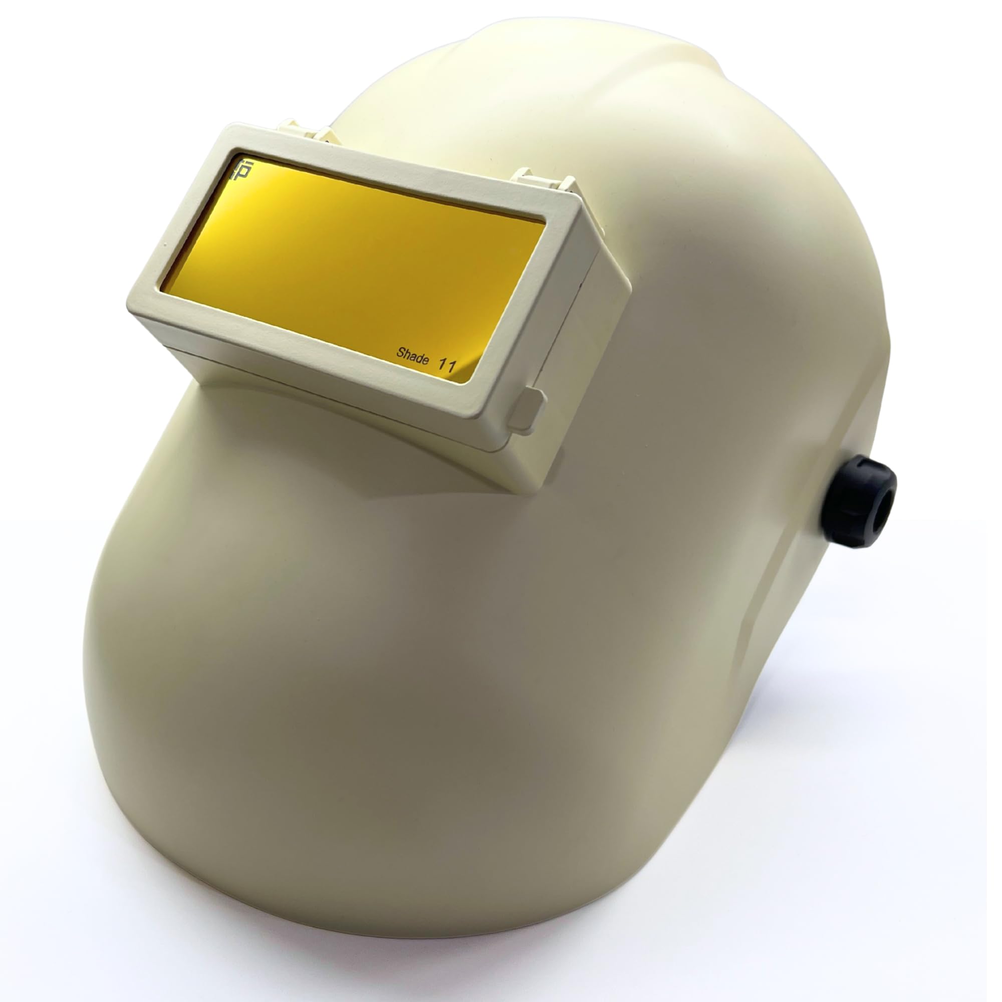 Throne 2.0 - Capucha de soldadura abatible blanca con cuchara de azúcar | Casco de soldadura ligero de 2 x 4 | Casco de soldadura abatible extra duradero - Se adapta a tramposos | Lente no incluida