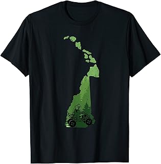 New Hampshire Off Road Four Wheeler ATV Quad Bike Mud Racing T-Shirt