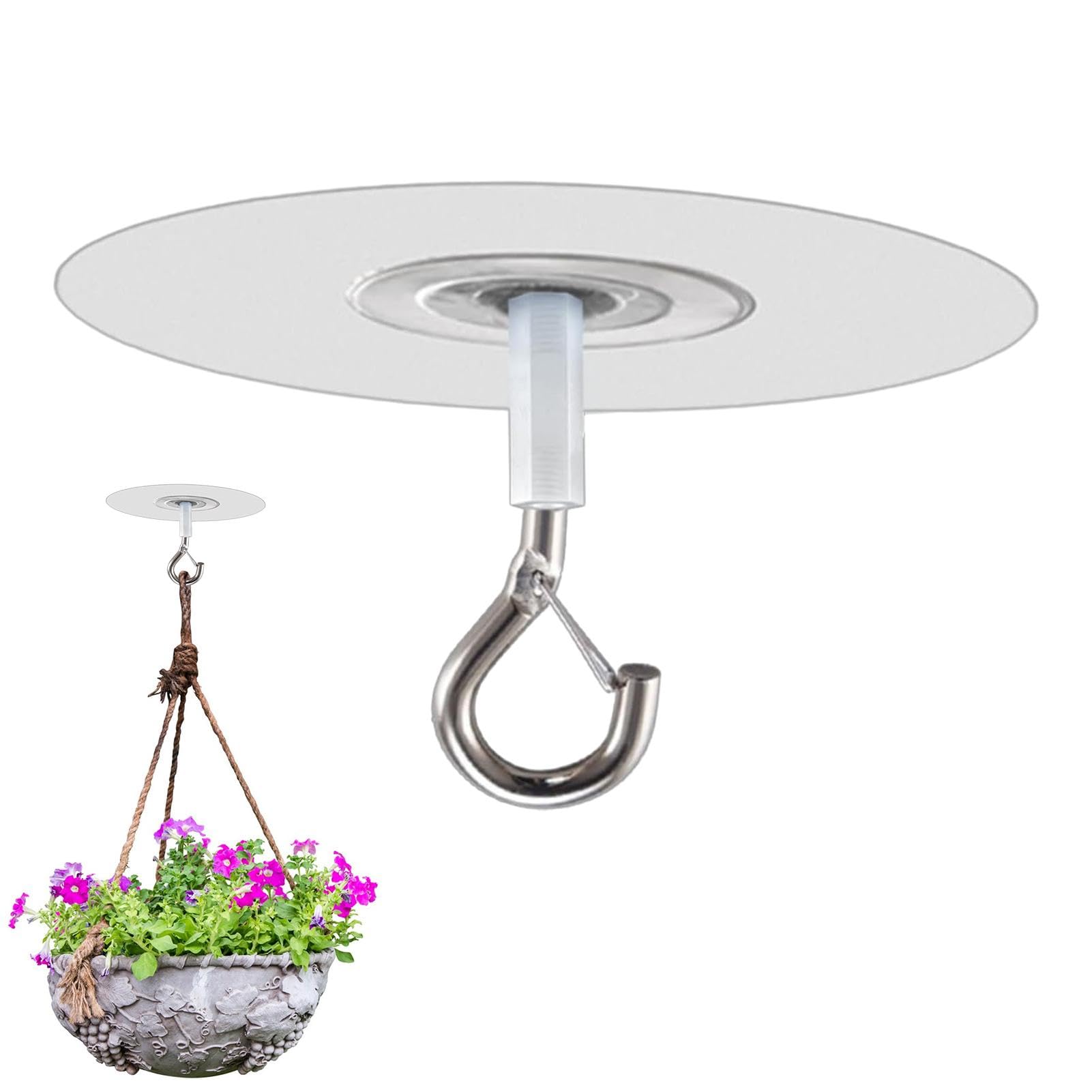 6 Stück Klebehaken Extra Stark - Ohne Bohren Für Decke & Wand | Schwerlastfähig