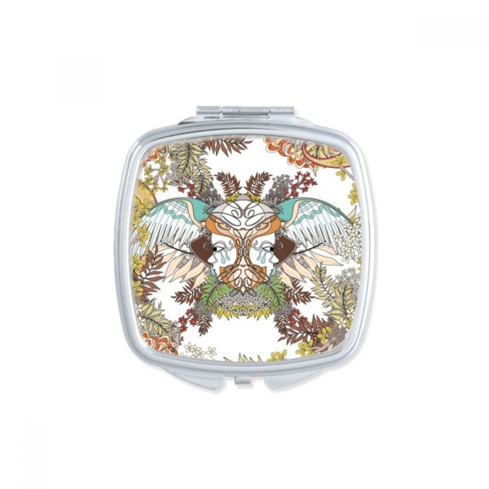 Miroir de Poche Ukiyo-E Japon Wing Hourse Miroir de Maquillage Compact et Portable