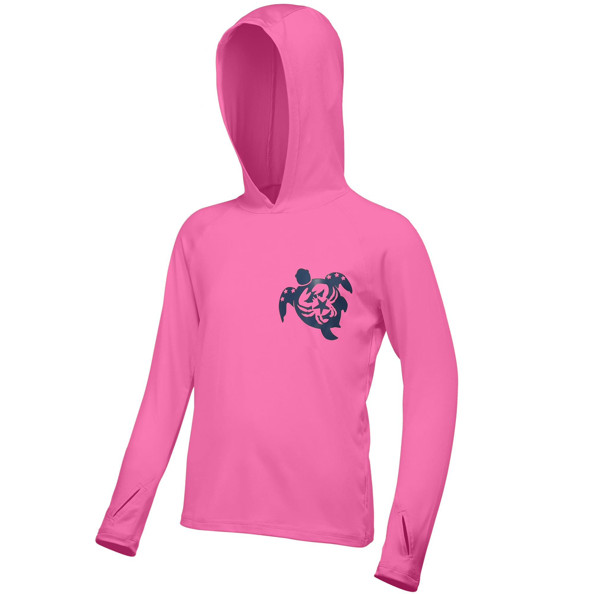 Boys Rash Guard Swim Hoodie, Kids Long Sleeve Sun Fishing Shirts