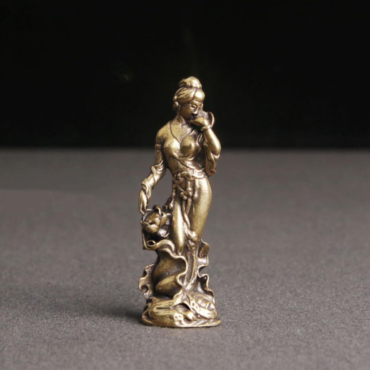 Gatuida 20 Pezzi Ornamento da Tavolo Quattro Bellezze in Ottone Dorato,