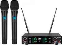 Microfone KADOSH Sem Fio Duplo de Mão UHF Digital K-492 M