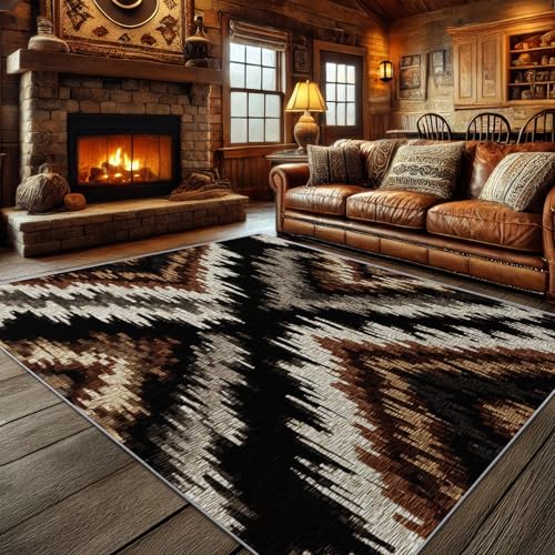 Tapete Decorativo 7x9 Area Rug Southwestern Aztec miniatura 1