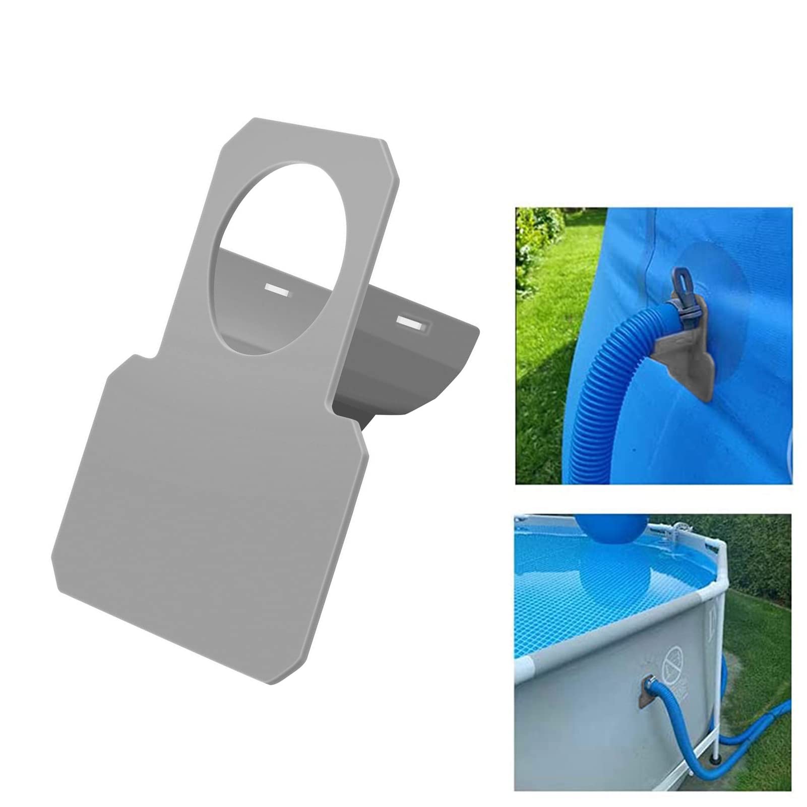 Lfish 2 soportes de manguera para piscina,con protección antipinchazos, antidesgarros, antiestrés (30 – 37 mm)