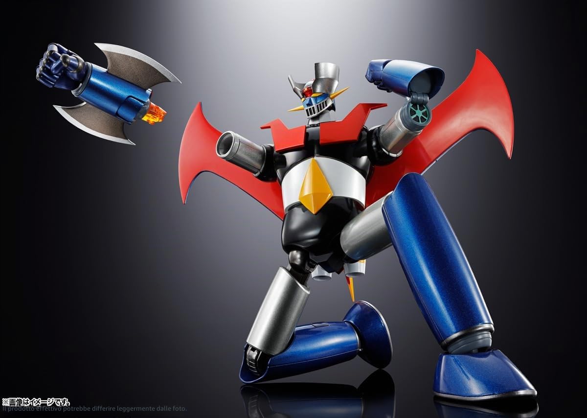TAMASHII NATIONS Soul of Chogokin GX-117 Mazinger Z (tipo rinforzato) Shinka in pelle - KAKUMEI SHINKA - circa 6,5 pollici (165 mm), pressofuso e ABS, action figure dipinte