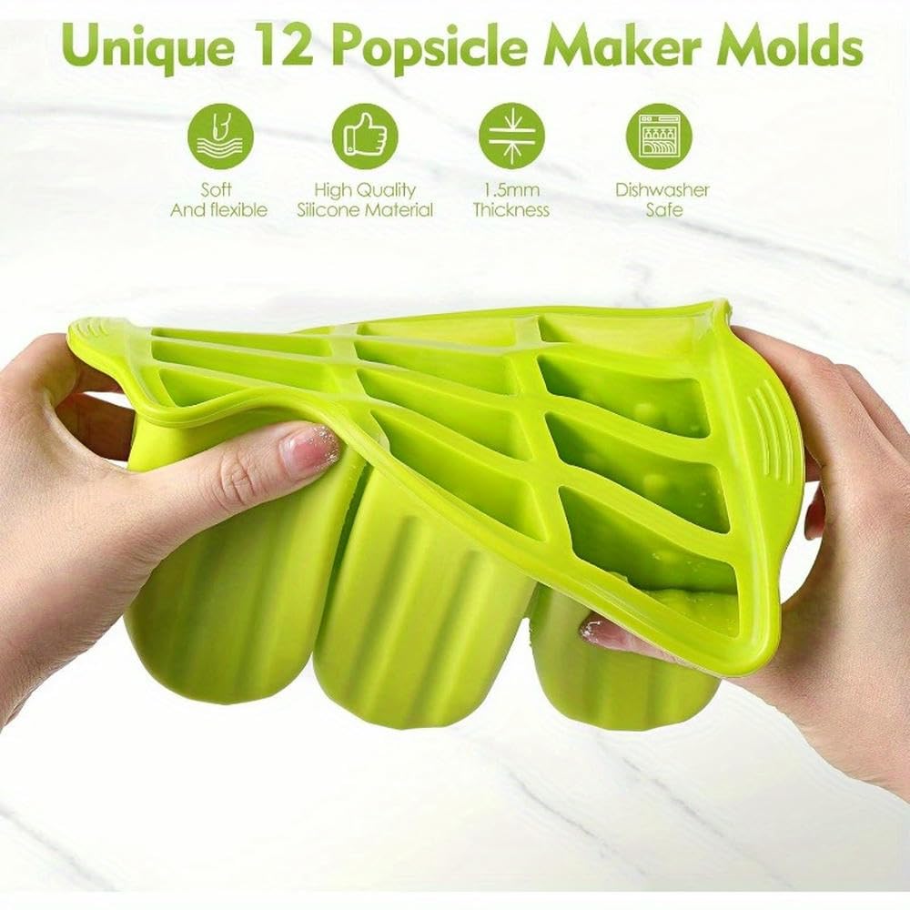 NYSDM Eisformen Silikon Schalen Gefrierschrank Haus Eis Grosse Formen Pop Maker Paar Paletas Lutscher Formen 100 Stück Sticks