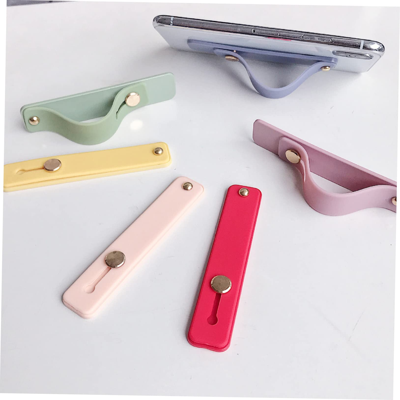 Hemobllo 3 Sätze Smartphone-teleskopgriff-handyhalter Für Gürtel Silikon-Handy-fingergriffe Smartphone-silikonhalter 8 Stück * 3