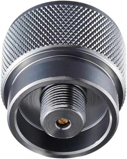 Kbrotech Camping Stove Adapter 1LB Propane Small Tank Input and a Lindal Valve EN417 Output Outdoor Cylinder LPG Canister Convert