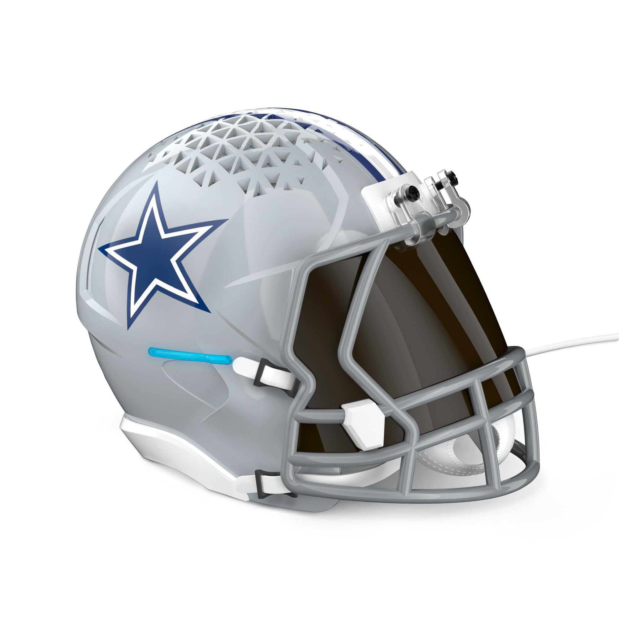 NFL Echo Dot Bundle: Includes Echo Dot | Deep Sea Blue and Limited-Edition NFL Helmet Stand | Dallas Cowboys