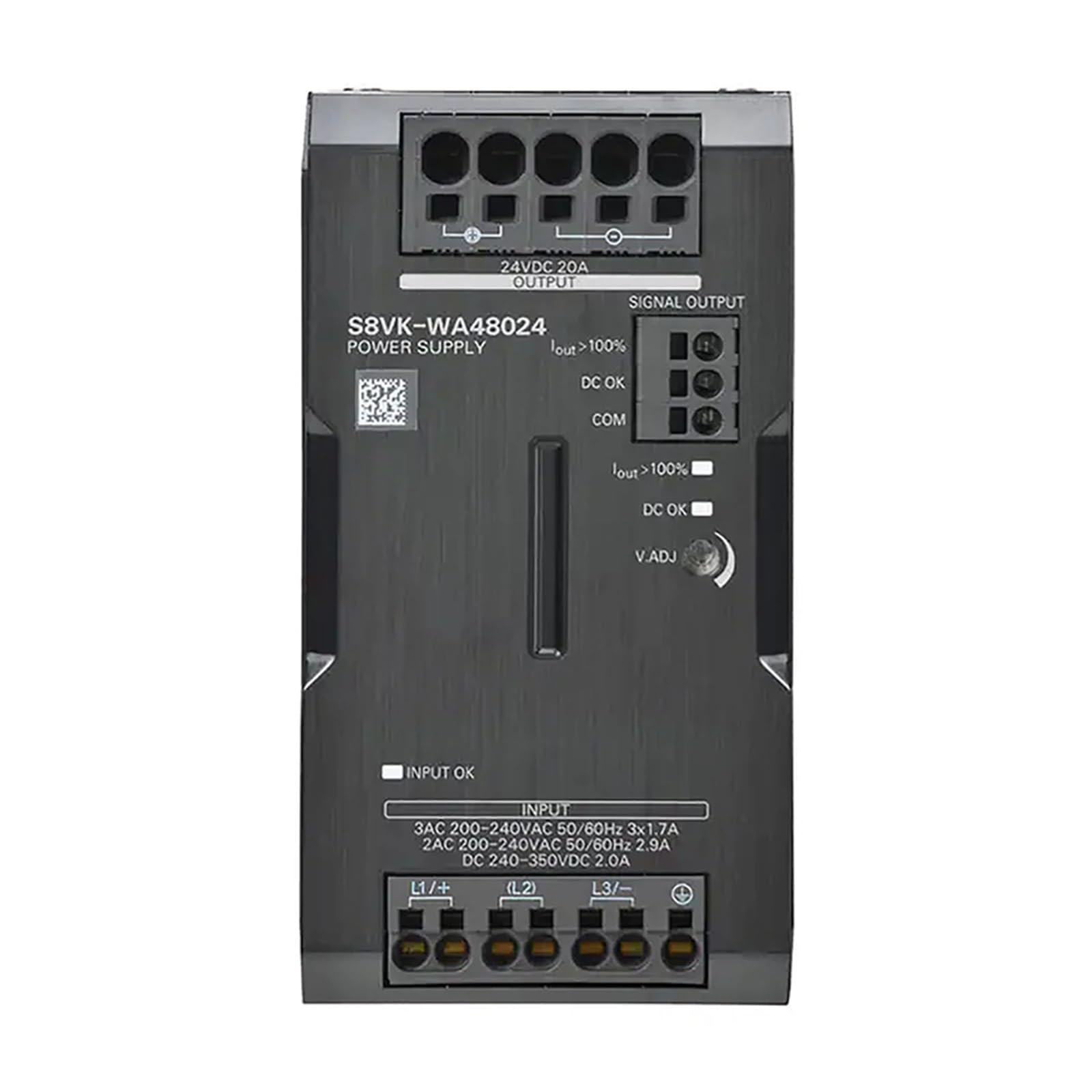 AFITSEP S8VK-WA48024 3PHS 200V PWR SUP 20A 24VDC Switching Power Supply