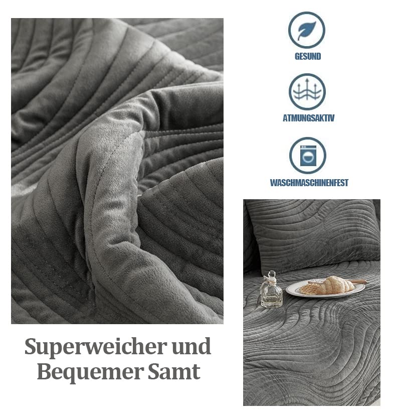 WYJHNLBEDC Bankhoes bankbeschermer bankovertrek voor L vormige/U vormige bank hoekbank 3/2/1 zitsbank warm heerlijk zacht pluche antislip bescherming tegen krabsporen van honden en katten 90x160cm