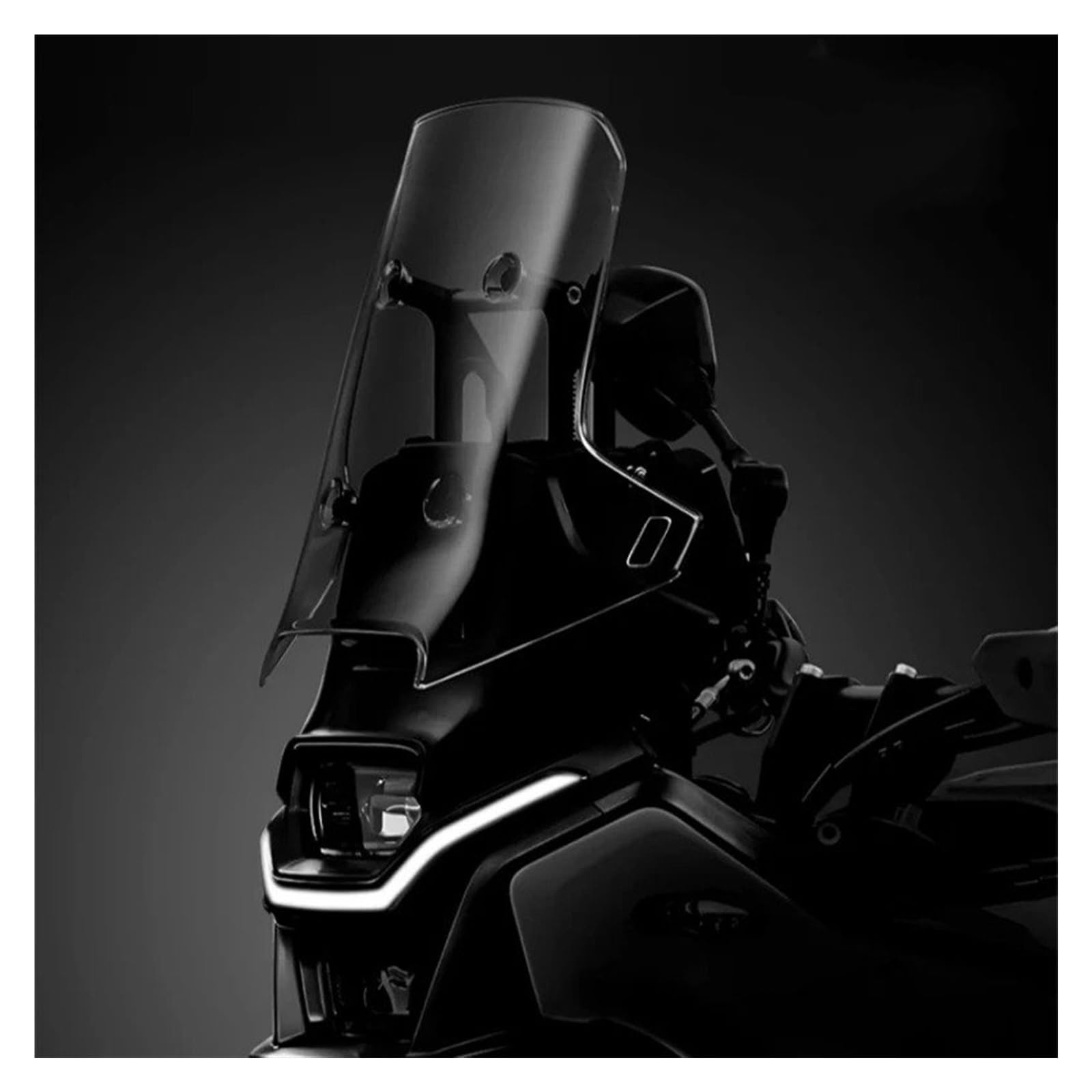 Spoiler Parabrezza Universale Per Moto - Deflettore Aria Regolabile, Trasparente