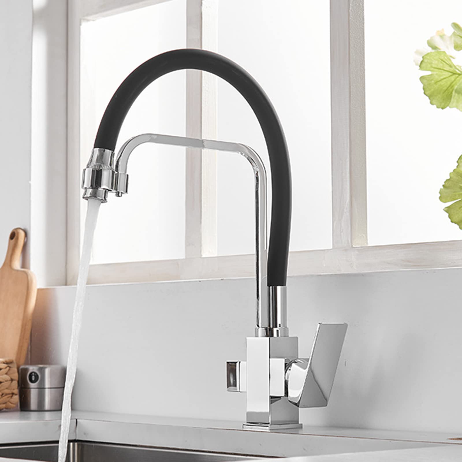 Sistema de Agua Filtrada Grifo de Tres Vías Grifo de Agua Giratorio Latón Multifuncional Agua Fría Y Caliente Purificación de Agua Grifo de Agua de Tres en Uno, FLYBUG