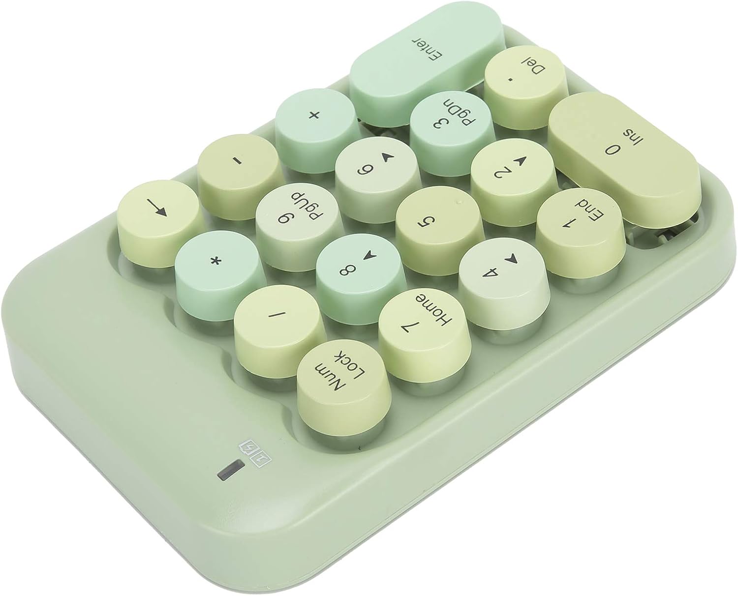 Pilipane Silent Typing,Wireless Numeric Keyboard, Longer Battery Life 2 4G Connection for Game Direction Switching Compact Numeric Keyboard, Number Pad for PC(Green)