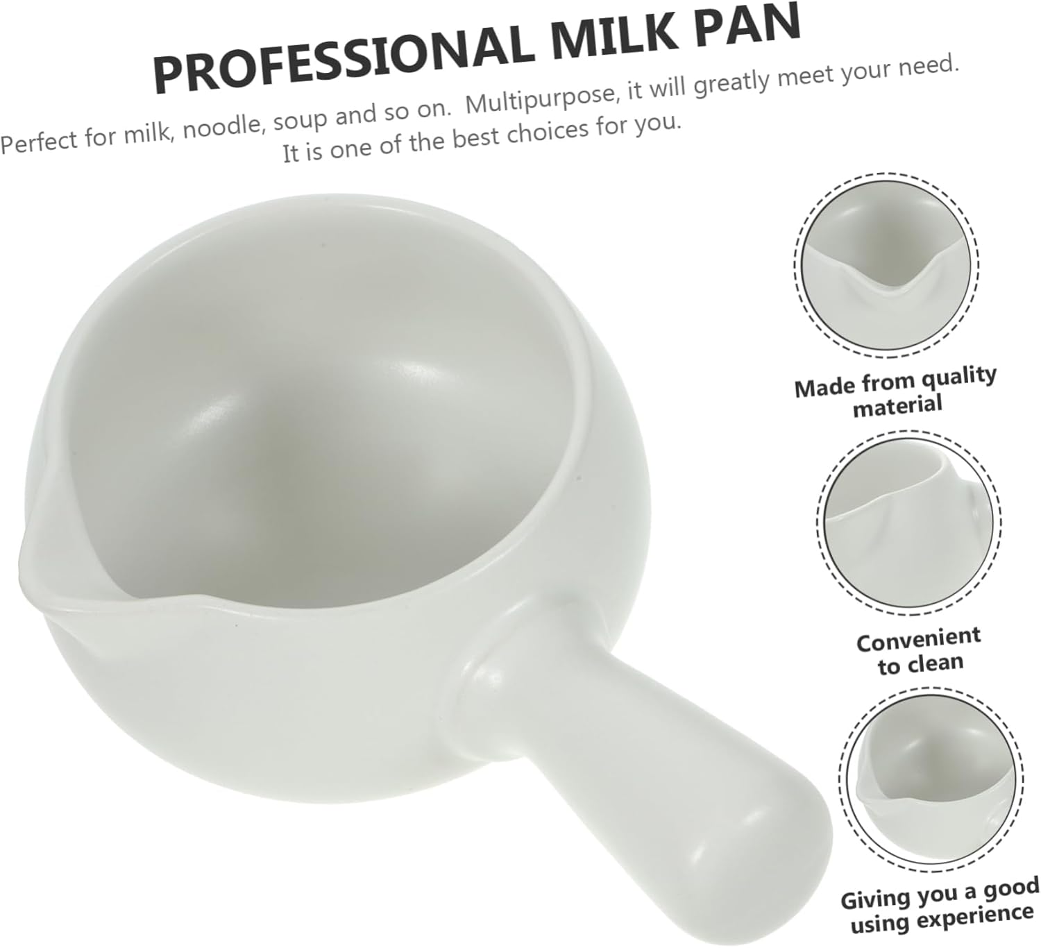 Fashionable Ml Mini Saucepan Ceramic Soup Pan Porcelain Sauce Pan Ramen Noodle Bowl Clay Pot