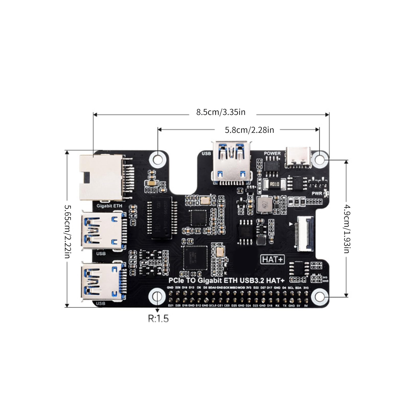 Aggiornamenti desktop PCIe a USB 3.2 Gen1 e Gigabit Ethernet Adapter per periferiche espanse Access PCIExpress Adapter