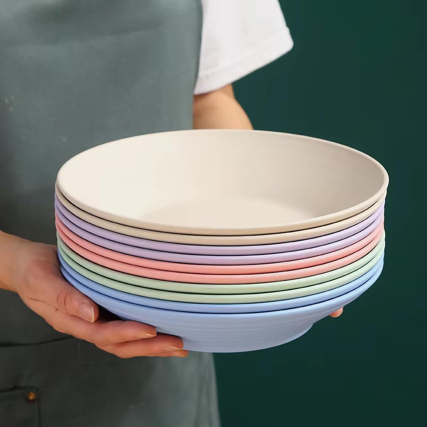 Wheat Straw Soup Bowls - Large Pasta Plates -9 Wheat Straw Soup Bowls - Large Pasta Plates -9