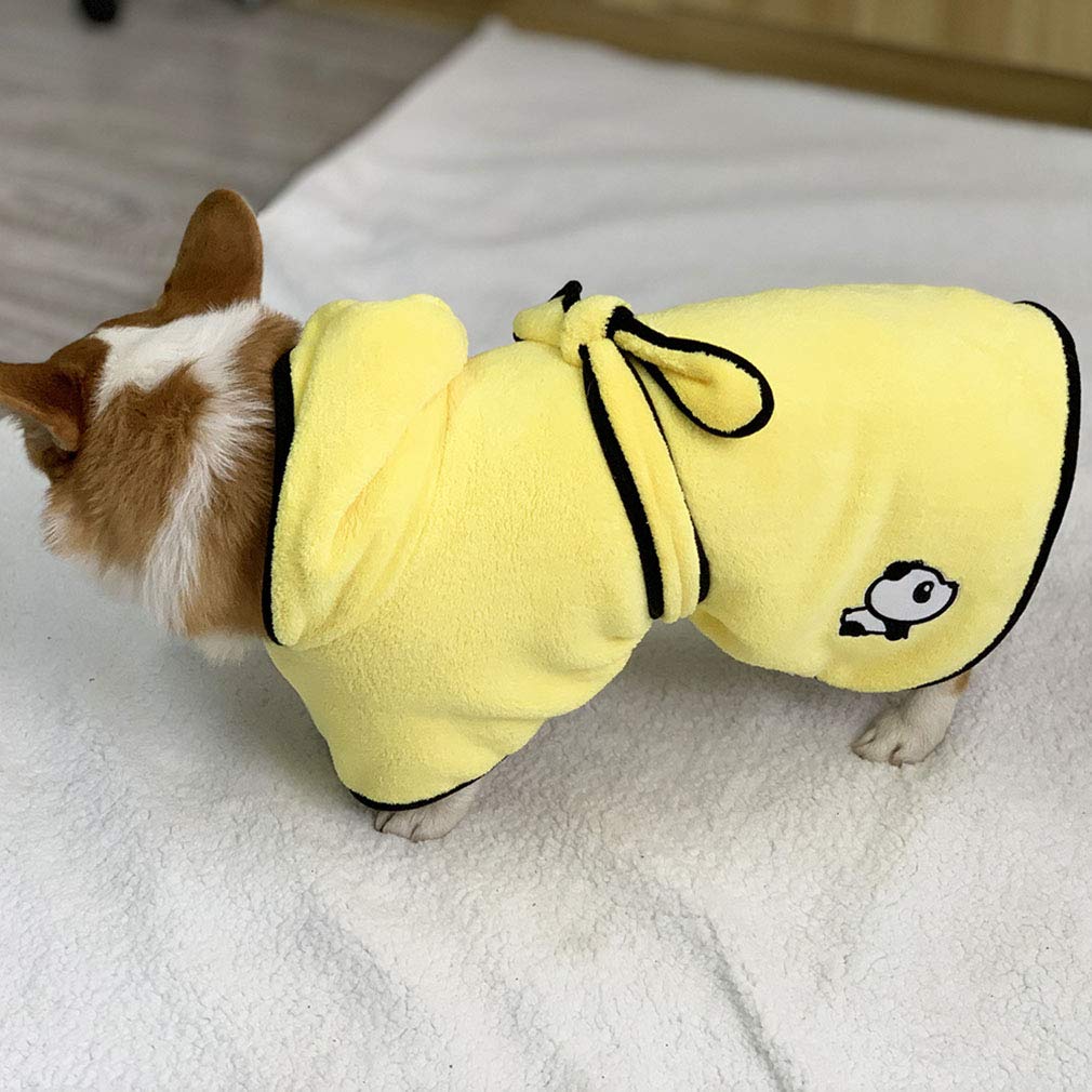 Séchage Rapide Super Absorbant Pet Chien Chat Bain Robe Serviette, Chien Peignoir Serviette en Microfibre - 40 * 57cm