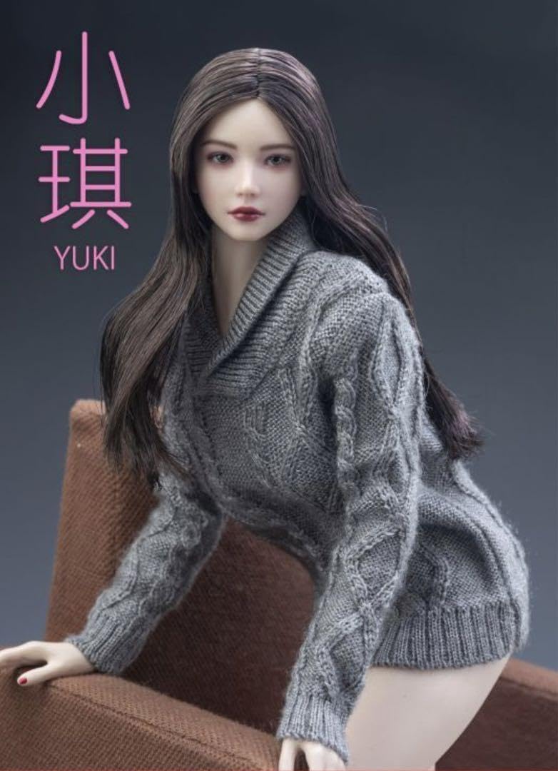 I8toys I8-H003 ヘッド Yuki ダークブラウンヘア ゆる巻き髪 : I8toys