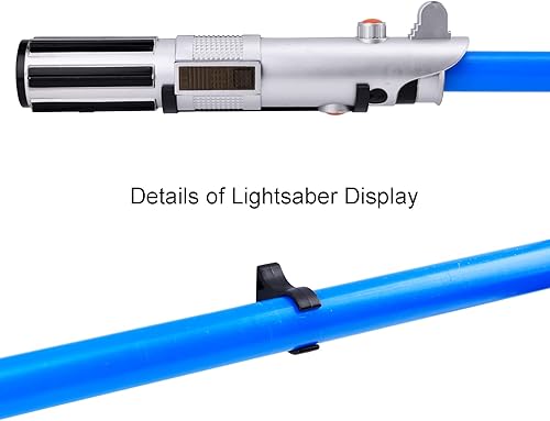 Miniatura 4 de Soporte de pared para sable de luz horizontal, soporte de gancho para sable de luz, compatible con cualquier sable de luz, color negro, paquete de 4