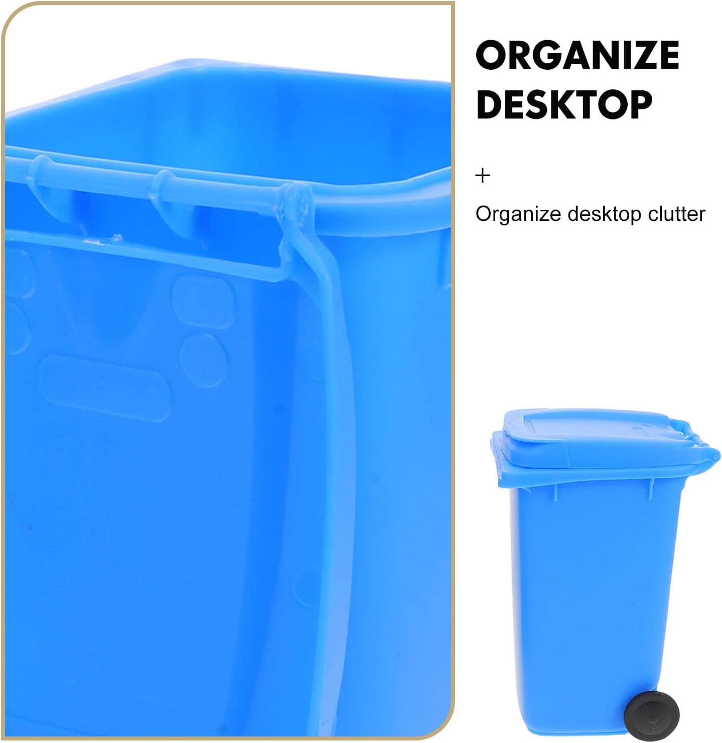Uonlytech 4pcs Mini Desk Bin Plastic Organizer for Pens and Craft Tools image 3
