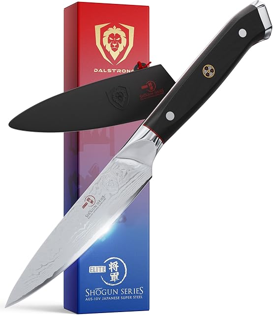 DALSTRONG - Paring Knife - 3.5" - Shogun Series - Damascus - AUS-10V Japanese Super Steel - Vacuum Treated - w/Sheath