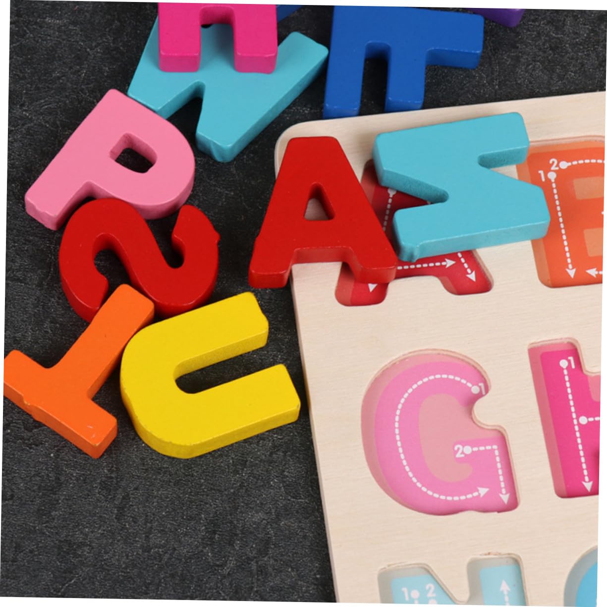 Rompecabezas de Madera para Niños Números y Letras