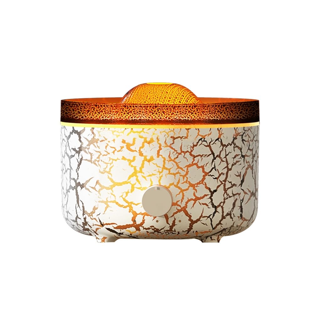 UDSKNV[KSL Flame& Design 560ml Aromatherapy Essential Oil Diffuser Ultrasonic Cool Mist 2 Mist Mode US Plug
