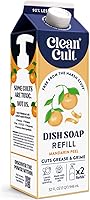 Vista 18 de Cleancult Repuesto líquido de jabón para platos (32 onzas, 1 paquete), poder de limpieza a base de plantas, jabón para platos que corta la grasa
