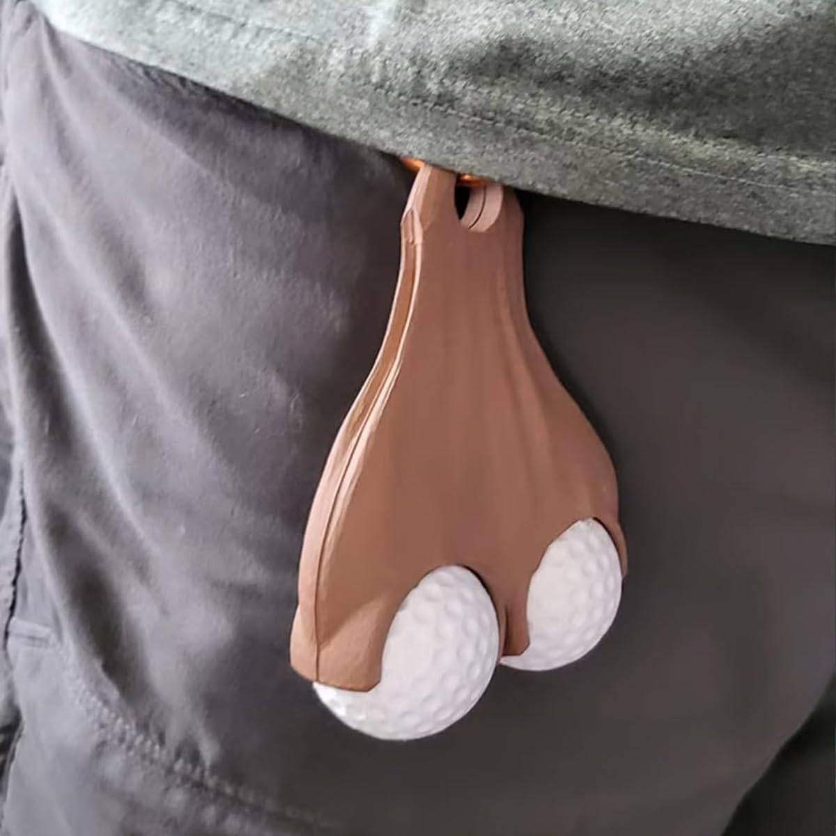 Sarini Porte-balles de Golf, Porte-balles de Golf drôle et Coquin, Distributeur de balles de Golf, Pochette de Rangement de balles de Golf Unique et Fantaisie, Sac de Rangement Portable pour balles