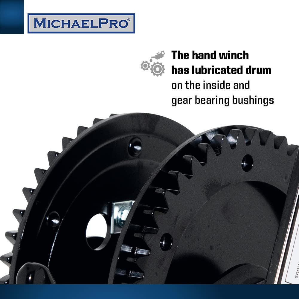 MichaelPro MP009059 - Verricello a fune, 1500 kg