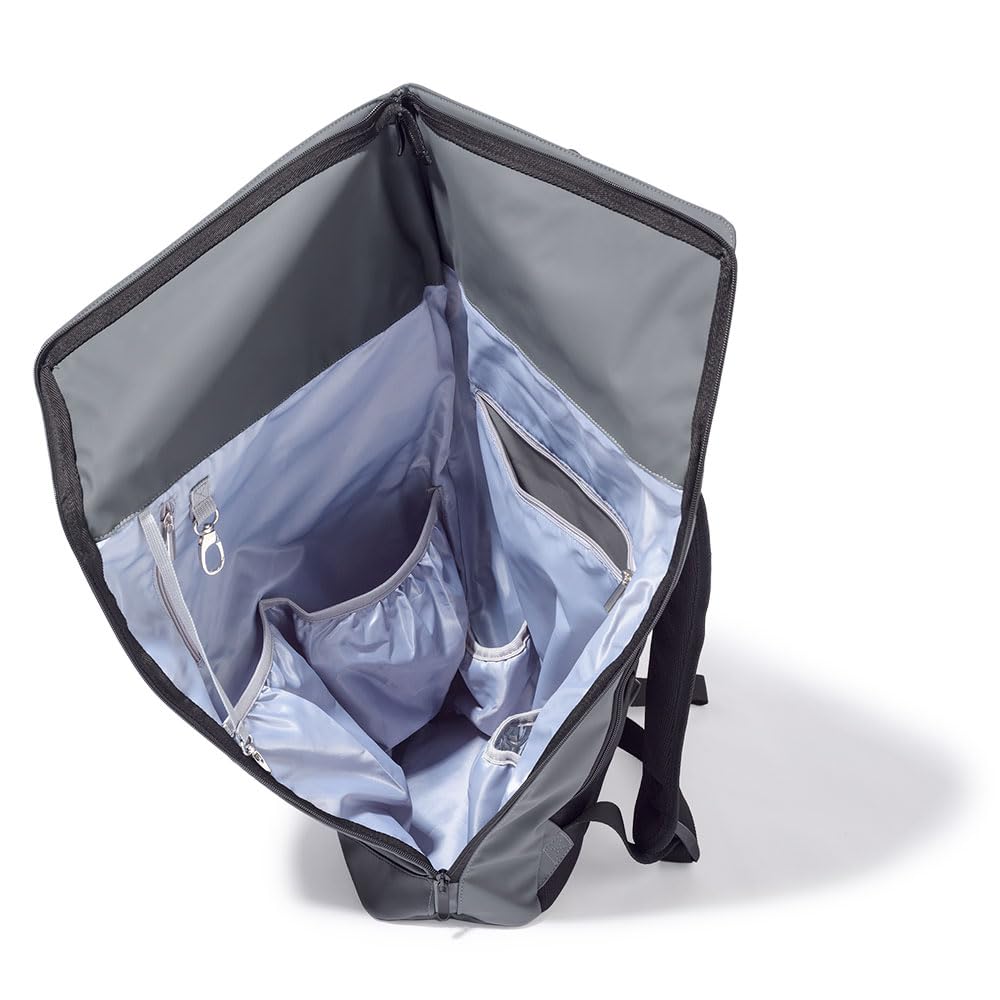 William Kent 1733 Sac à dos à langer Superbag | résistant | imperméable | Tapis à langer inclus | capacité 20 à 27 litres | gris