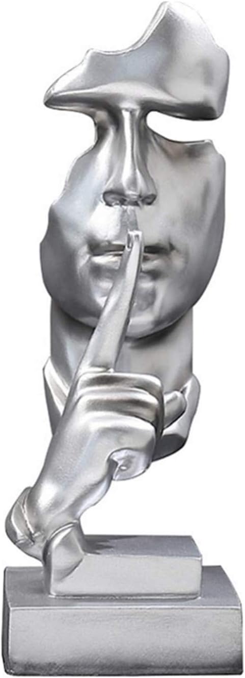 silence is gold statue silver