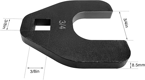 Miniatura 2 de Apertura de llave de tuerca de pata de gallo de 3/4", llave de pata de gallo de 3/8"