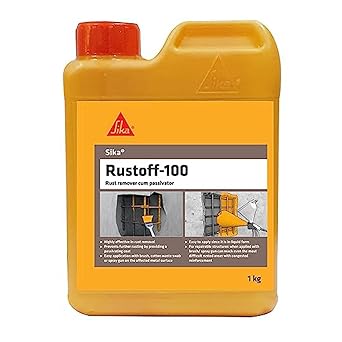 SIKA - Sika Rustoff-100, Rust remover cum passivator liquid, easy-to-apply, for protecting steels, 1kg