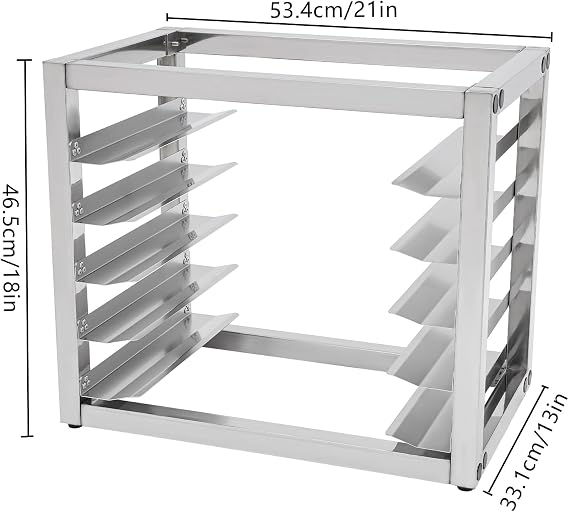 Stainless Steel Stackable Bun Pan Baking Cooking Bakery Wire Racks Bread Baking Equipment For Home Restaurant Kitchen (5 Tier)