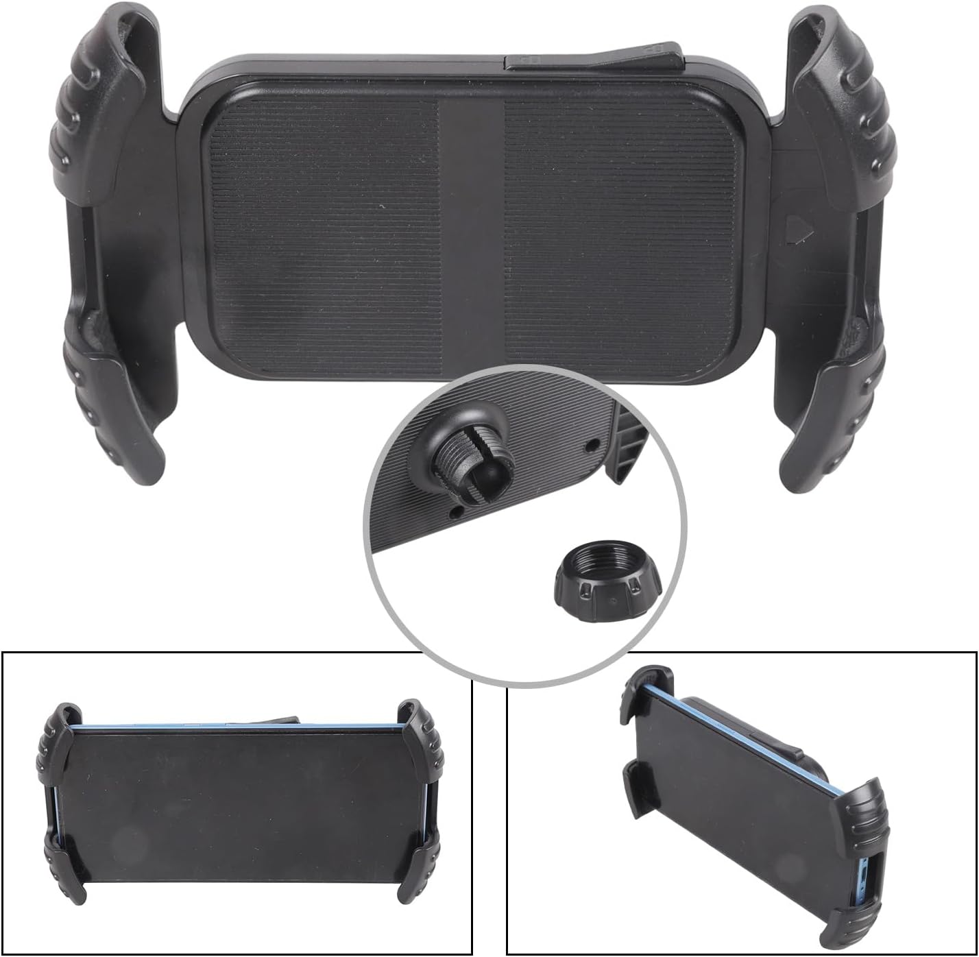 Multifunction 17mm Ball Head Phone Brackets Adjustable Smartphone Clamp Holder for Tablets & Phones from 5.5 to 9.7 Inches Stand with Change