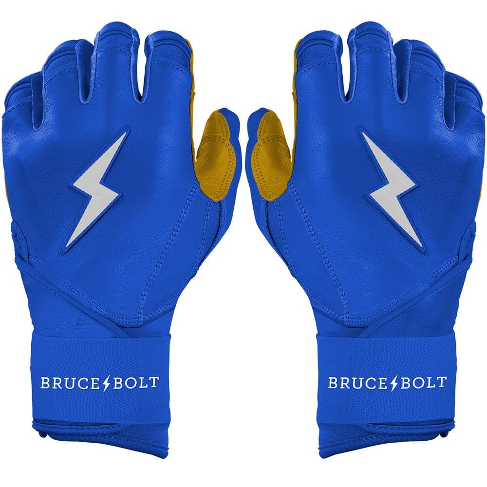 BRUCE BOLT Original Series Long Cuff Batting Gloves - Multiple Colors - Adult & Youth Sizes