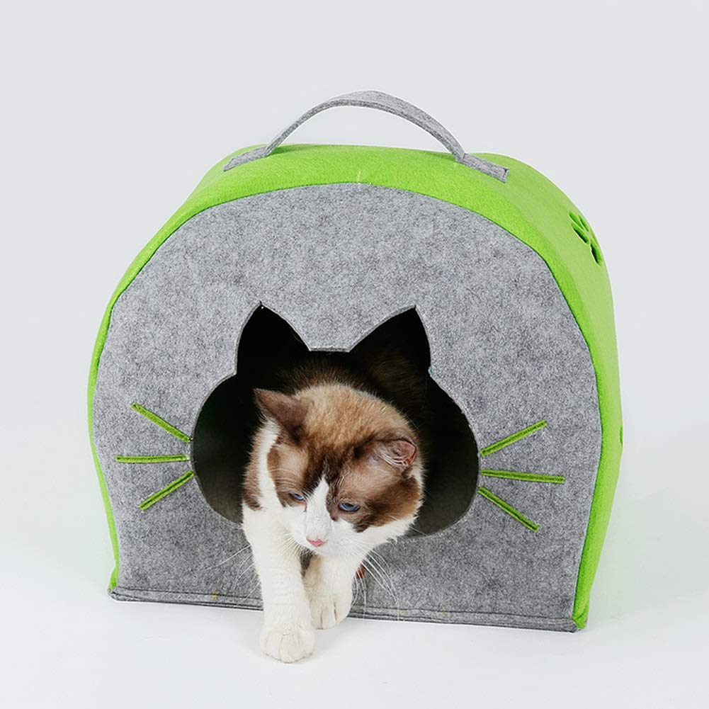 Nid d'animal amovible lavable en feutre isolant pour chien chat
