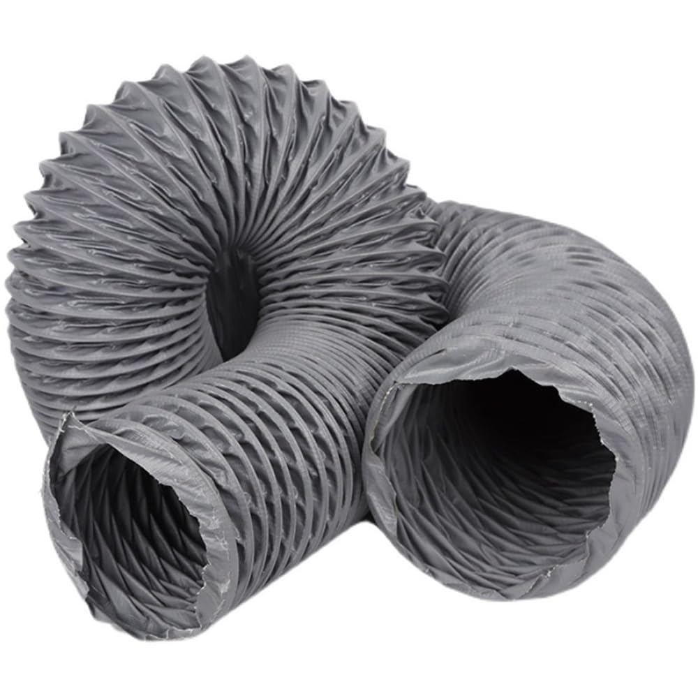 Manguera flexible de ventilación para secadora, 3 conductos de escape de nailon de 4 pulgadas y 6 pulgadas para cocina y baño, tubo de ventilación resistente al calor, 6 pies (2 m), solución de