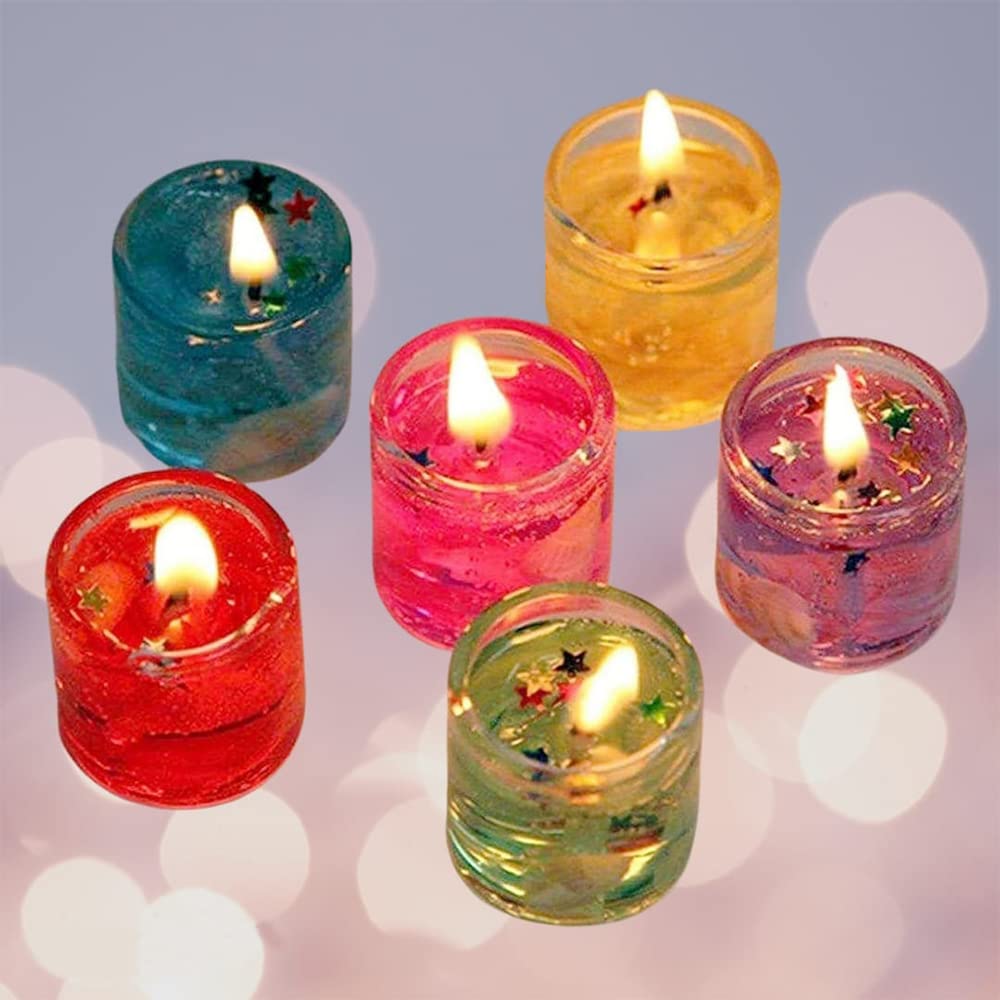 MustHaves 18 Pcs Cute Mini Gel Candles for Home Decor | Diwali Decoration | Birthdays Party | Festivals (18 pcs) (B09J3ZTQKZ) Amazon Price History, Amazon Price Tracker