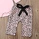 Geagodelia Babykleidung Set Baby Mädchen Langarm Body Strampler + Leopard Hose + Stirnband Neugeborene Kleinkinder Warme Babyset Kleidung (0-3 Monate, Pink)
